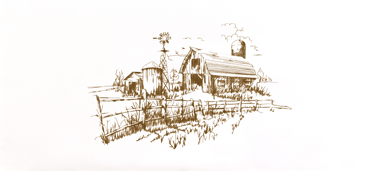 P 563 Barn White Faux PRINT